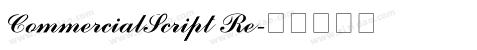 CommercialScript Re字体转换